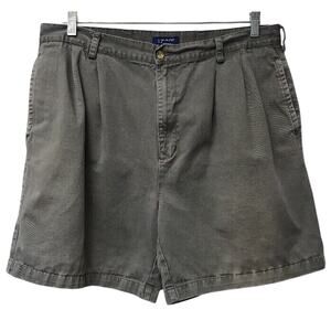 Izod Shorts Mens 38 Green Distressed Look